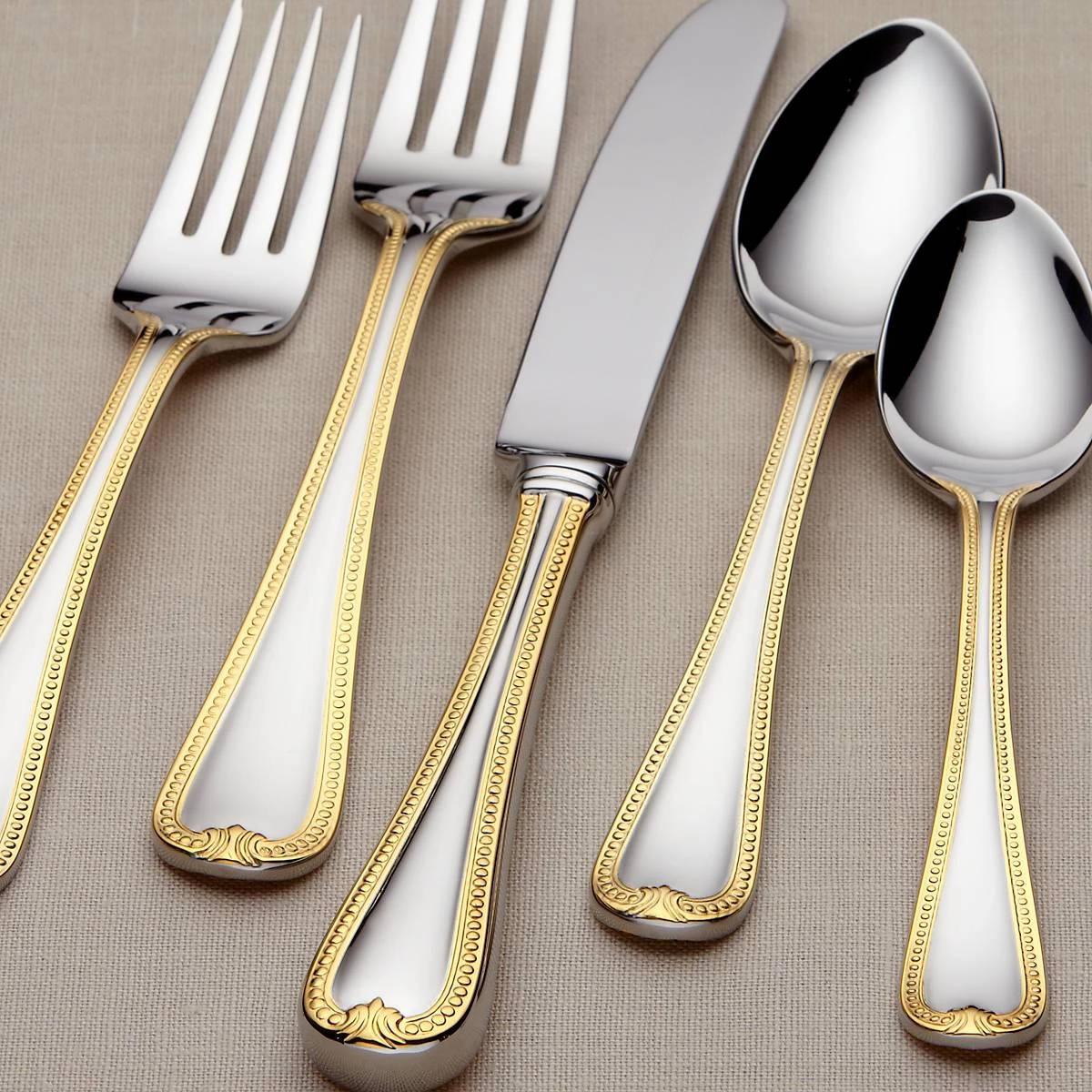 Lenox Vintage Jewel Gold® 5-Piece Place Setting 5 Lenox Vintage Jewel Gold® 5-Piece Place Setting - Image 3