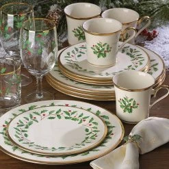 Lenox Holiday 12-Piece Plate & Mug Set -lenox Store Online 6122048 w3