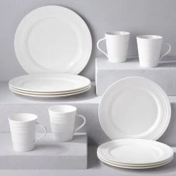 Lenox Tin Can Alley 12-piece Dinnerware Set -lenox Store Online 6387245 wHR