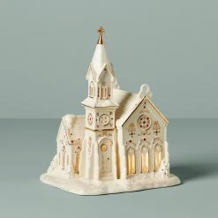 Lenox Mistletoe Park Light-Up Village Church Figurine