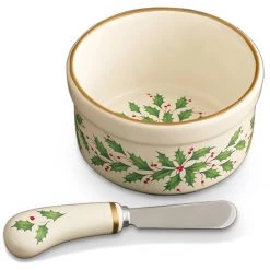Lenox Hosting The Holidays Dip Bowl & Spreader -lenox Store Online 804420 wHR