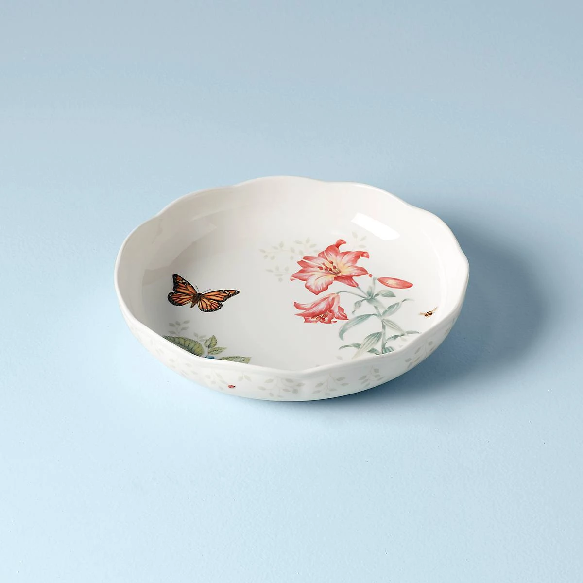 Lenox Butterfly Meadow® Low Serving Bowl 3 Lenox Butterfly Meadow® Low Serving Bowl