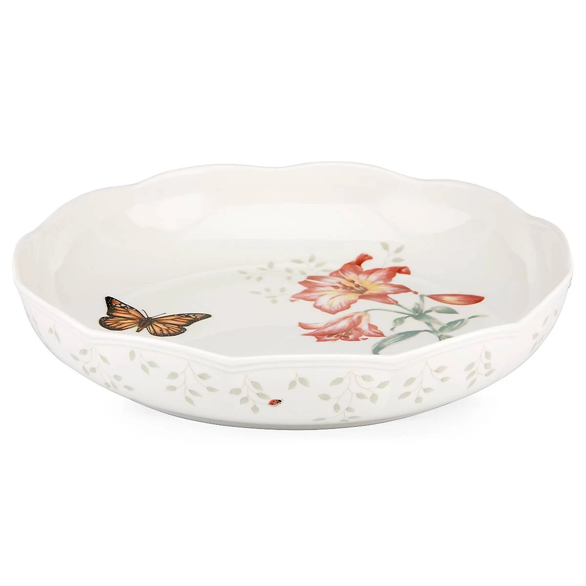 Lenox Butterfly Meadow® Low Serving Bowl 4 Lenox Butterfly Meadow® Low Serving Bowl - Image 2