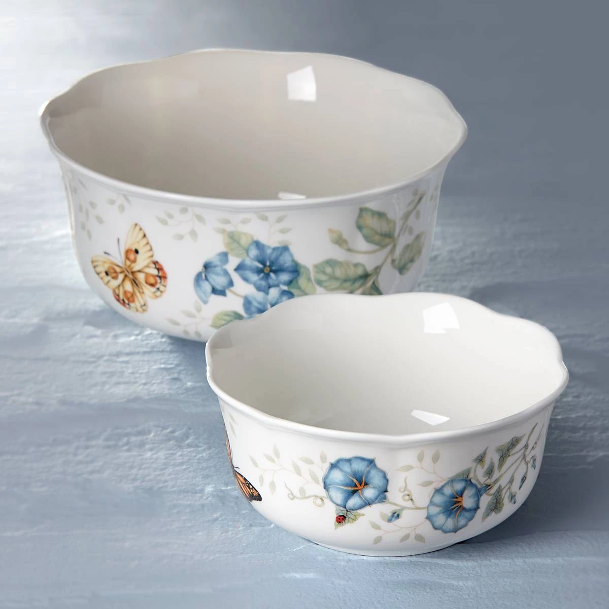 Lenox Butterfly Meadow® 2-piece Nesting Bowl Set 6 Lenox Butterfly Meadow® 2-piece Nesting Bowl Set - Image 4