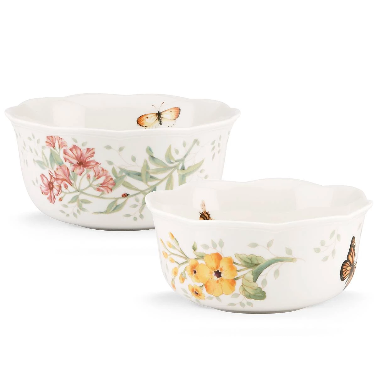 Lenox Butterfly Meadow® 2-piece Nesting Bowl Set 5 Lenox Butterfly Meadow® 2-piece Nesting Bowl Set - Image 3