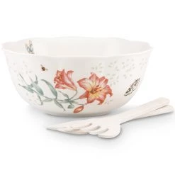 Lenox Butterfly Meadow Salad Bowl & Servers -lenox Store Online 820581 wHR 61f96895 b8ac 4151 9ea0 f25f302eb6ff