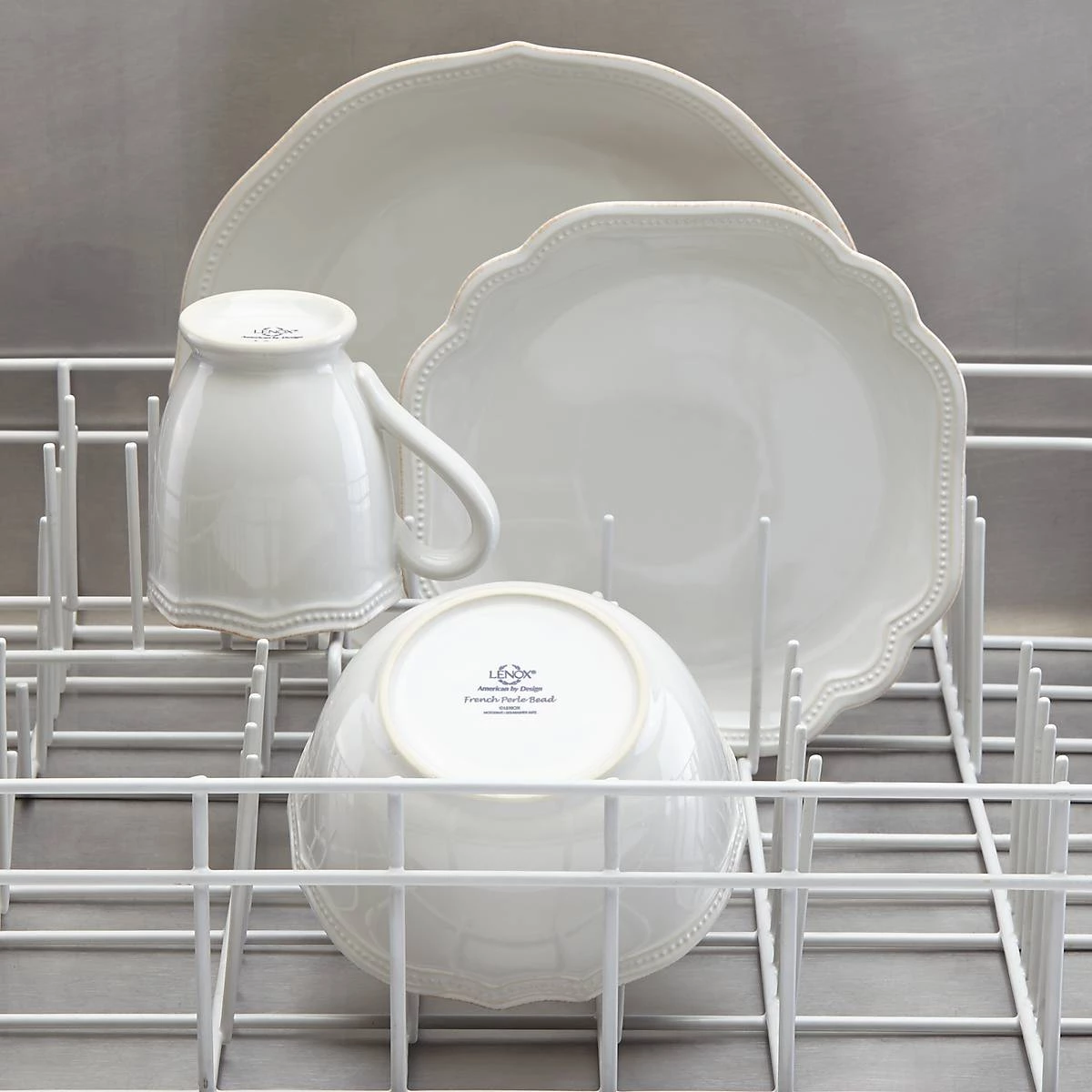 Lenox French Perle Bead 4-piece Place Setting 5 Lenox French Perle Bead 4-piece Place Setting - Image 3