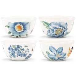 Lenox Butterfly Meadow Blue 4-Piece Dessert Bowl Set -lenox Store Online 833415 wHR