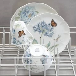 Lenox Butterfly Meadow Blue 4-piece Place Setting 12 Lenox Butterfly Meadow Blue 4-piece Place Setting -lenox Store Online 833421 w3