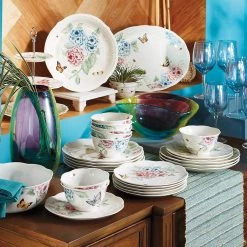 Lenox Butterfly Meadow Hydrangea® 16" Oval Platter -lenox Store Online 841009 w1 0b2d83de 75f4 4132 bebe e321ce081cbf