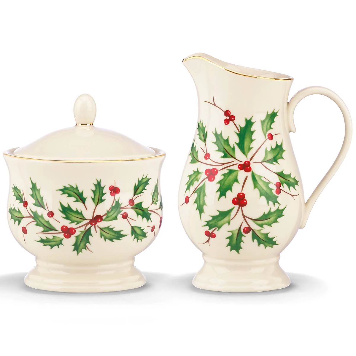 Lenox Holiday Sugar & Creamer Set 4 Lenox Holiday Sugar & Creamer Set - Image 2
