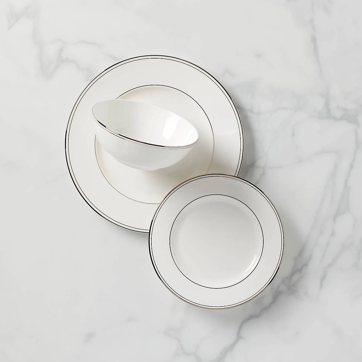 Lenox Federal Platinum™ 3-piece Place Setting 3 Lenox Federal Platinum™ 3-piece Place Setting