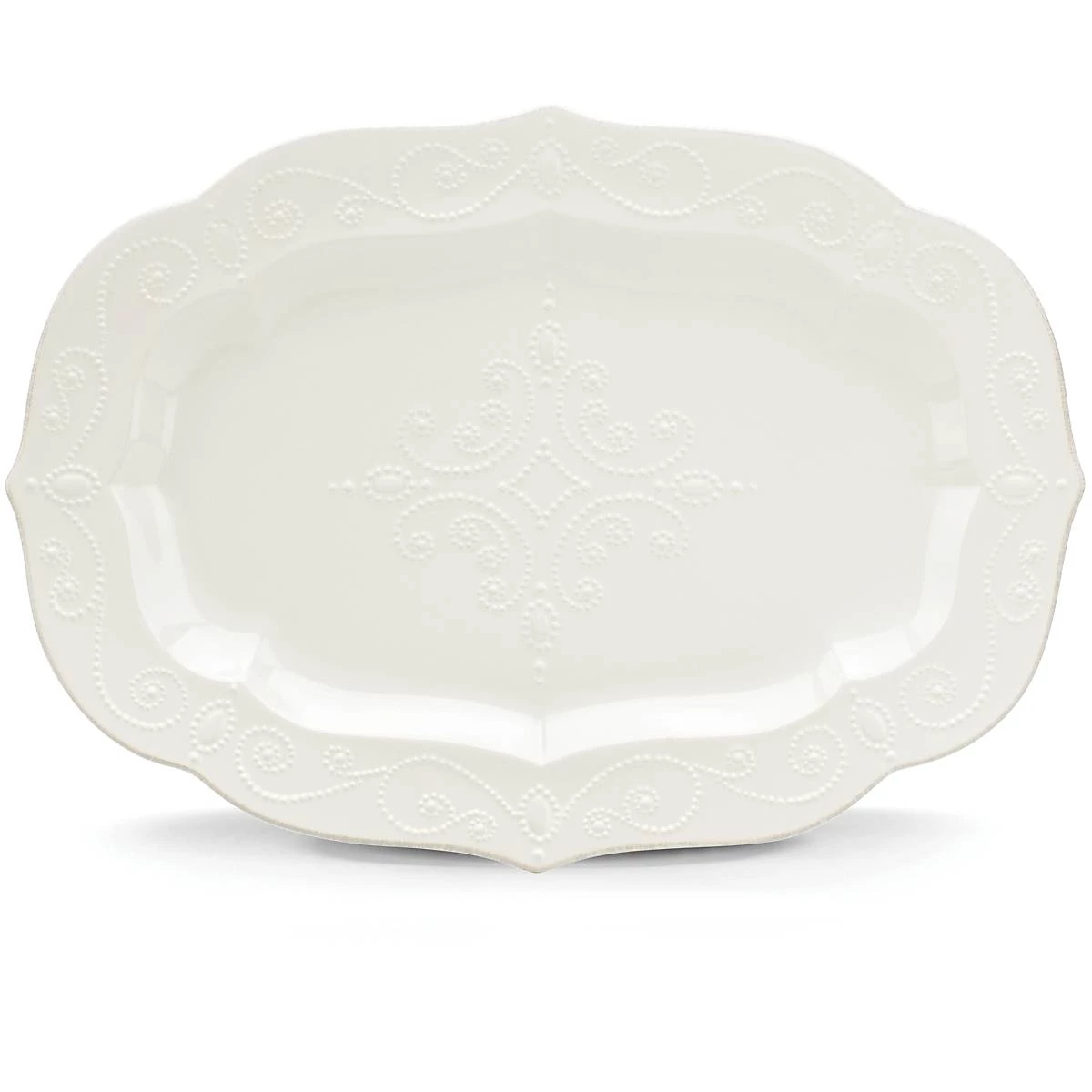 Lenox French Perle White™ 18.5" Serving Platter 4 Lenox French Perle White™ 18.5" Serving Platter - Image 2