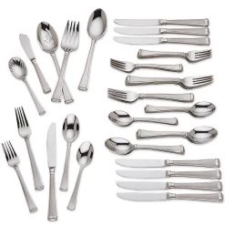 Gorham Column Frosted™ 45-piece Flatware Set