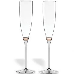 Kate Spade Rosy Glow™ 2-piece Champagne Flute Set