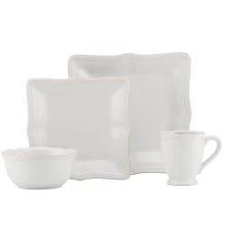 Lenox French Perle Bead Square Place Setting 12 Lenox French Perle Bead Square Place Setting -lenox Store Online 854796 w1