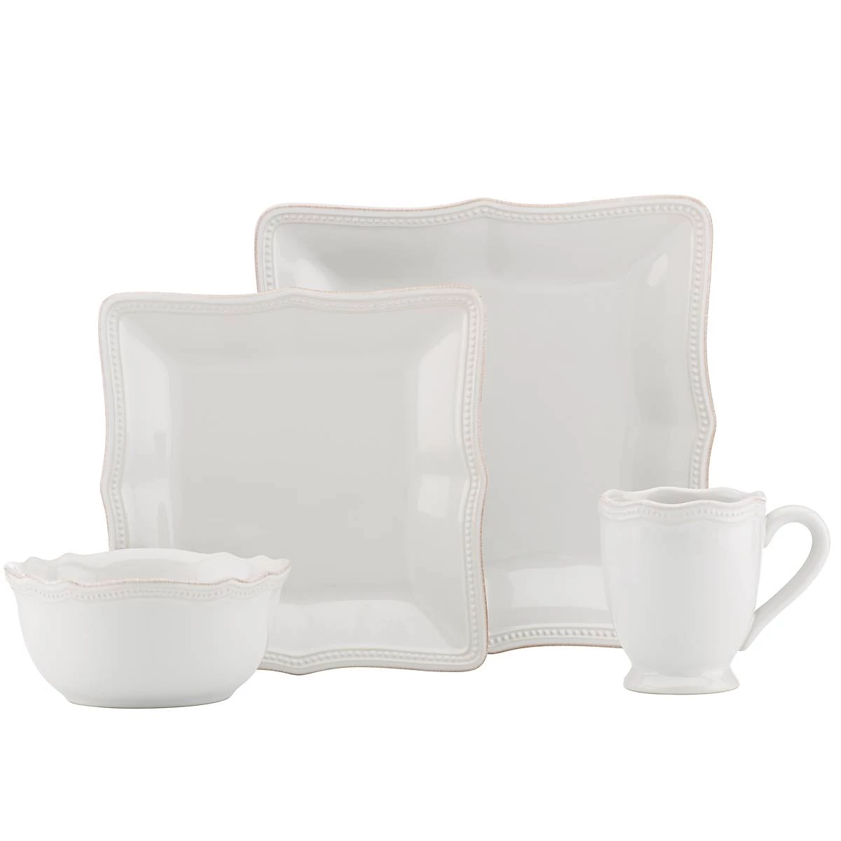 Lenox French Perle Bead Square Place Setting 5 Lenox French Perle Bead Square Place Setting - Image 3