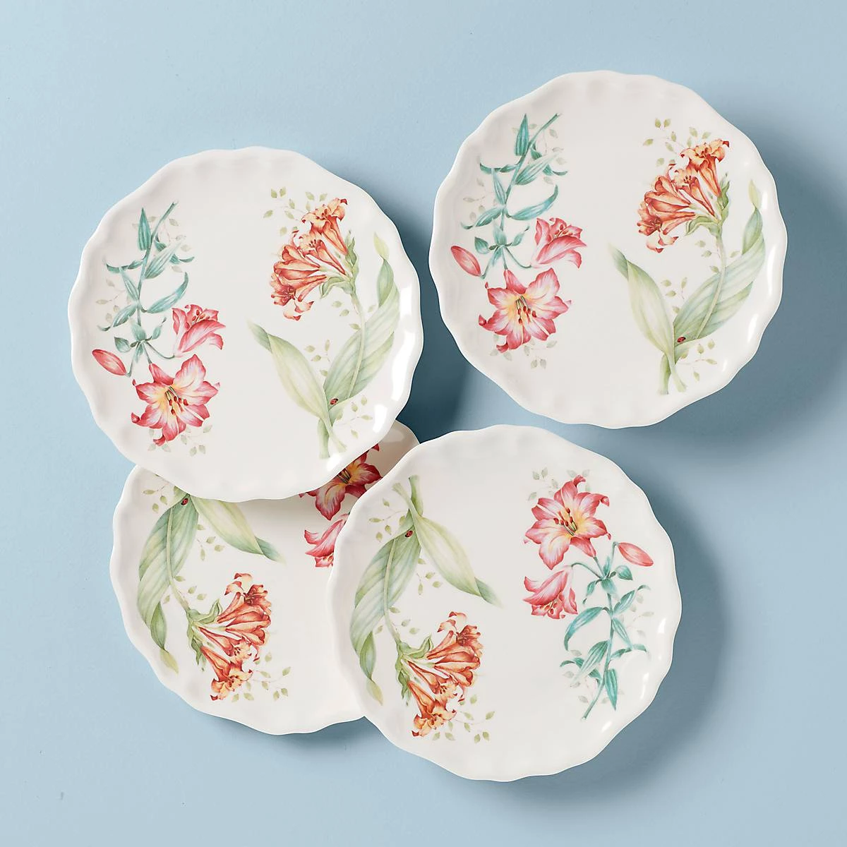 Lenox Butterfly Meadow Melamine® 4pc Accent Plate 3 Lenox Butterfly Meadow Melamine® 4pc Accent Plate