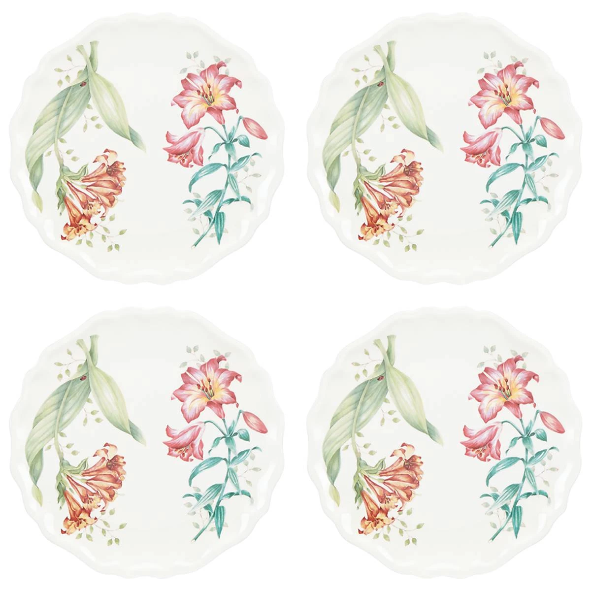 Lenox Butterfly Meadow Melamine® 4pc Accent Plate 4 Lenox Butterfly Meadow Melamine® 4pc Accent Plate - Image 2