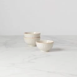 Lenox French Perle Groove™ 3pc Mini Bowl Set -lenox Store Online 858037 w10