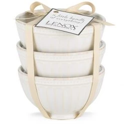 Lenox French Perle Groove™ 3pc Mini Bowl Set -lenox Store Online 858037 wHR d28a4c56 4881 4a8f 821d aea0f3c23af9