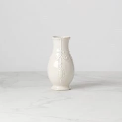 Lenox French Perle 8" Fluted Vase