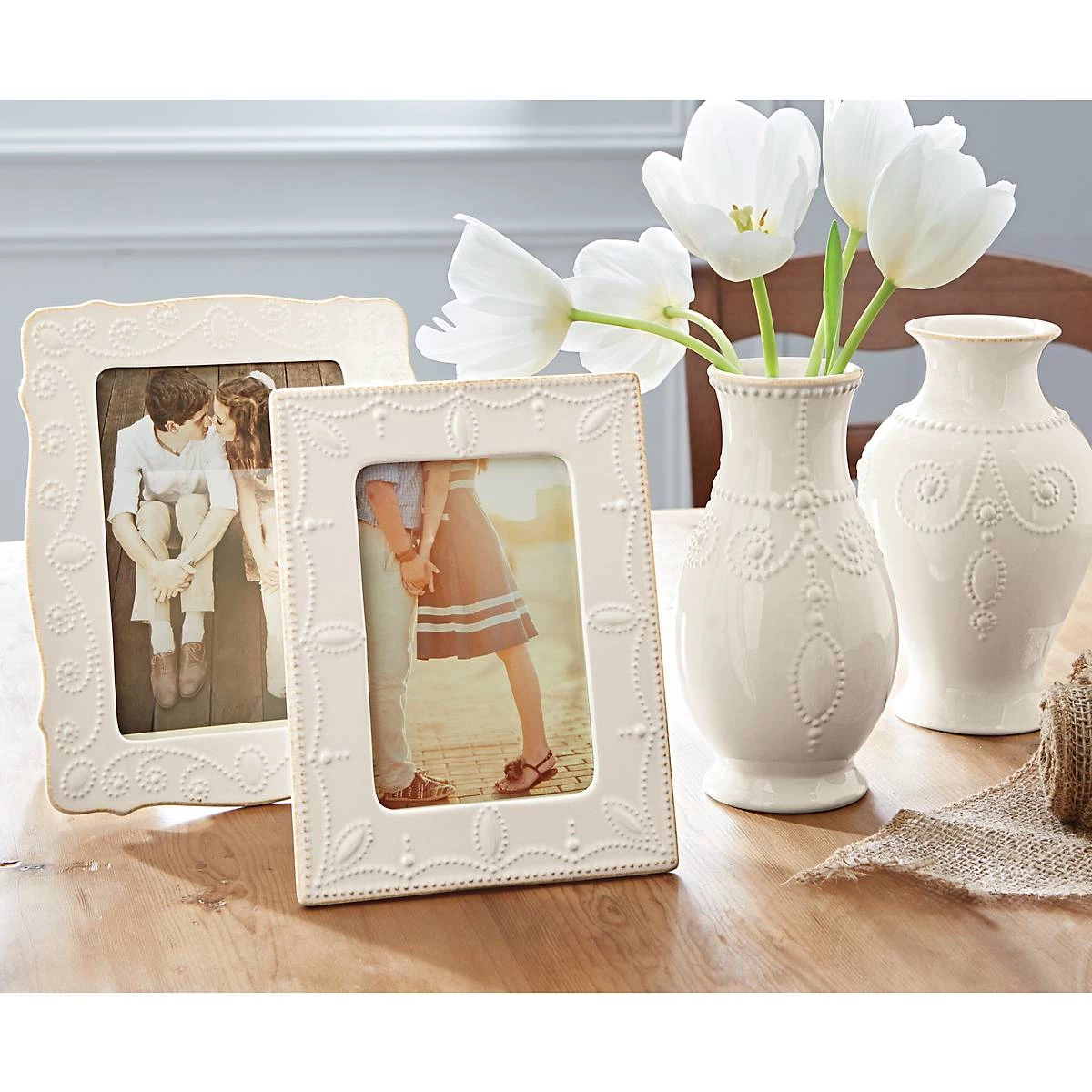 Lenox French Perle White™ 5" x 7" Frame 4 Lenox French Perle White™ 5" x 7" Frame - Image 2
