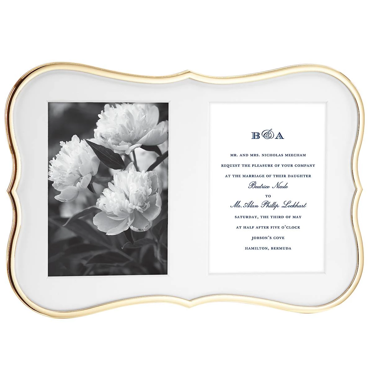 Kate Spade Crown Point™ Gold Double 5" x 7" Frame 3 Kate Spade Crown Point™ Gold Double 5" x 7" Frame