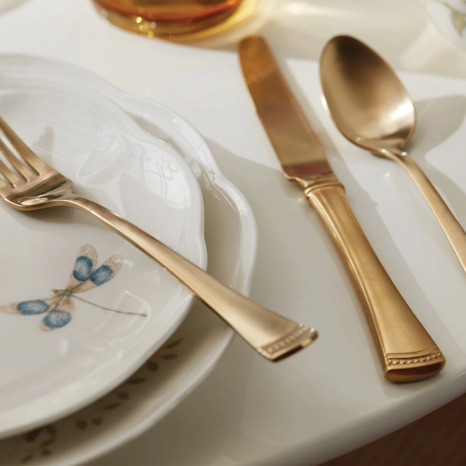 Lenox Portola Gold 20-Piece Flatware Set 11 Lenox Portola Gold 20-Piece Flatware Set - Image 9