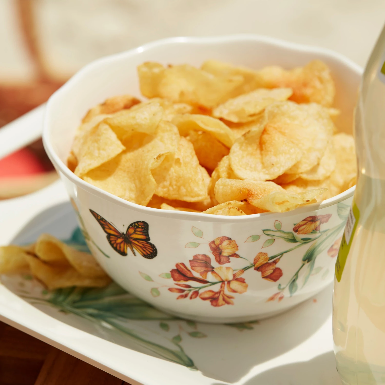 Lenox Butterfly Meadow Melamine 4-Piece Bowl Set 4 Lenox Butterfly Meadow Melamine 4-Piece Bowl Set - Image 2