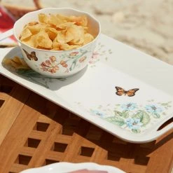 Lenox Butterfly Meadow Melamine Hors D'oeuvres Tray -lenox Store Online 866237 856373 855591 856372 856406 LNP S23 FEA 4