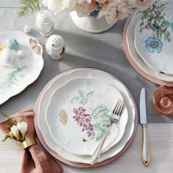 Lenox Butterfly Meadow Turquoise 12-pc Dinnerware Set -lenox Store Online 871196 w11
