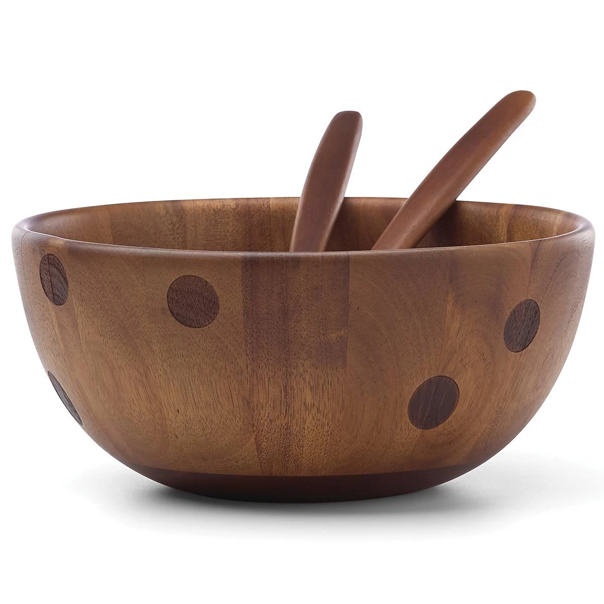Kate Spade Deco Dot™ Salad Bowl with Servers 4 Kate Spade Deco Dot™ Salad Bowl with Servers - Image 2