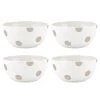 Kate Spade Deco Dot 4-piece All-Purpose Bowl Set -lenox Store Online 879364 wHR