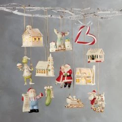 Lenox Ice Skating Santa and Mrs. Claus Ornament -lenox Store Online 883612 w11