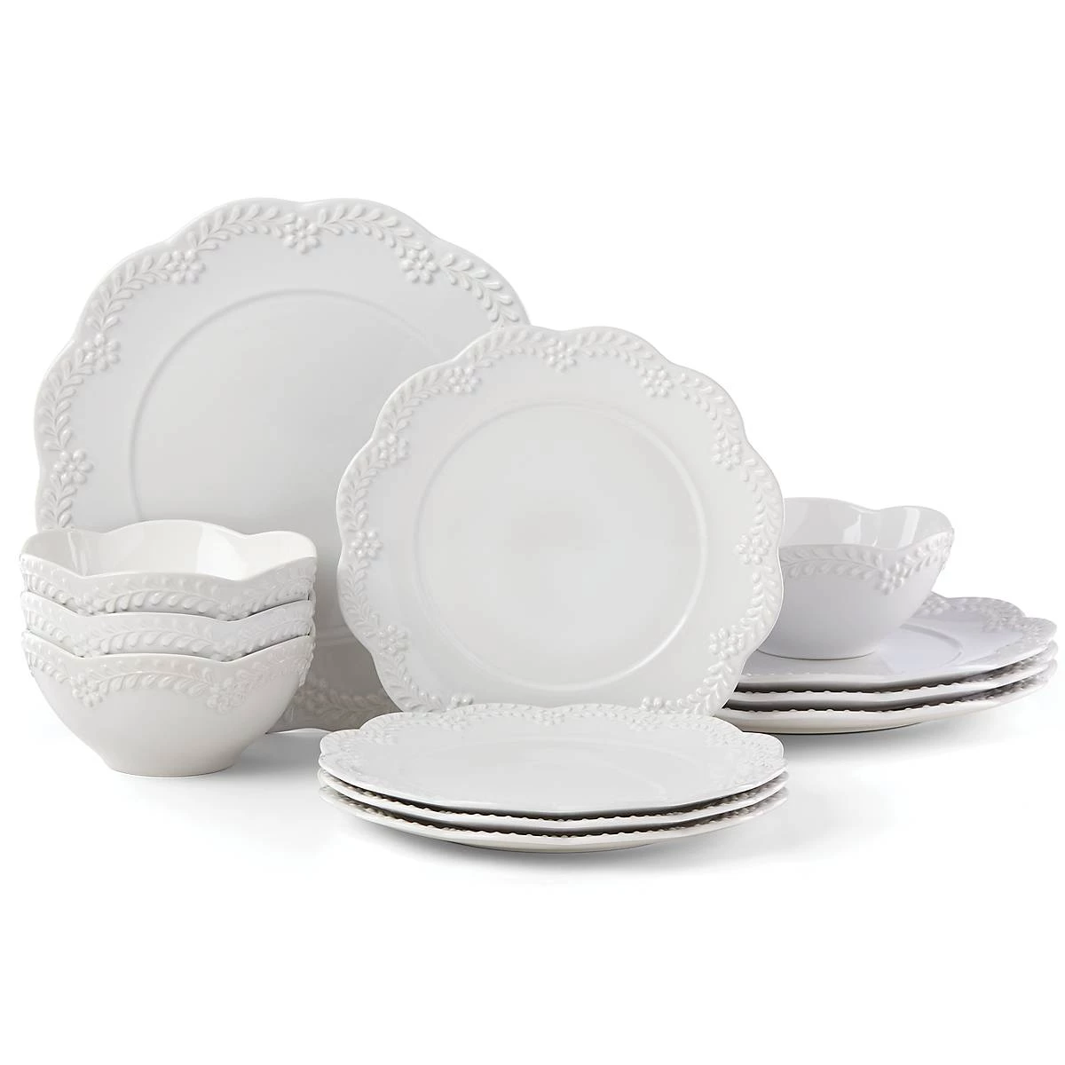 Lenox Chelse Muse Floral 12-Piece Dinnerware Set 3 Lenox Chelse Muse Floral 12-Piece Dinnerware Set