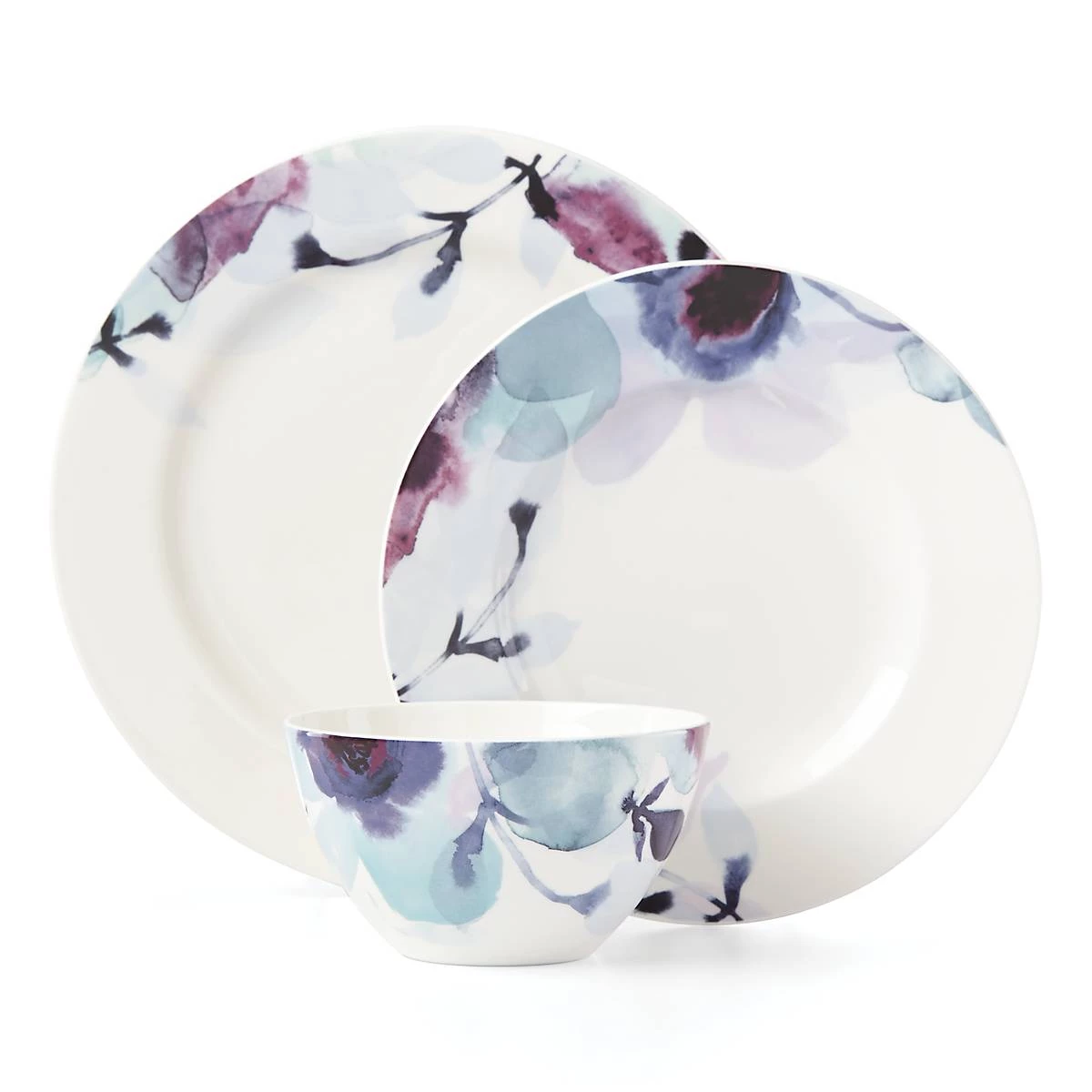 Lenox Indigo Watercolor Floral 12-Piece Dinnerware Set 7 Lenox Indigo Watercolor Floral 12-Piece Dinnerware Set - Image 5