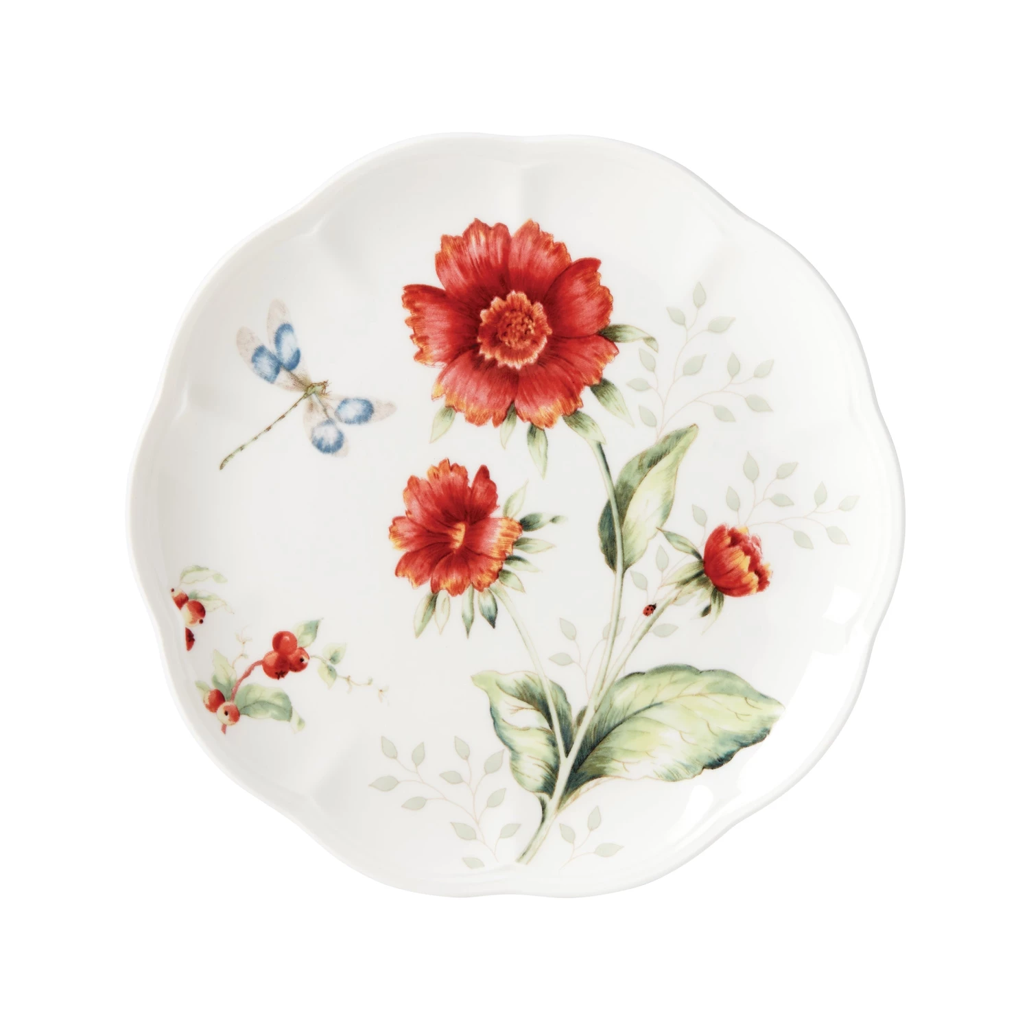 Lenox Butterfly Meadow Red Salad Plate 11 Lenox Butterfly Meadow Red Salad Plate - Image 9