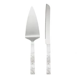 Lenox Silver Peony™ 2-piece Dessert Set