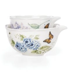 Lenox Butterfly Meadow® 2-piece Nesting Bowl Set -lenox Store Online 888261 w2