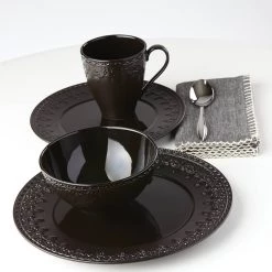 Lenox Chelse Muse Fleur Matte Black 4-Piece Bowl Set -lenox Store Online 888917 w2 a1d873f7 61e8 41f2 ba1c 3eeafd452f25