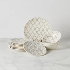 Lenox Textured Neutrals 12-piece Set