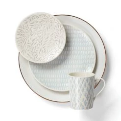 Lenox Textured Neutrals 4-piece Accent Plate Set -lenox Store Online 890114 w2