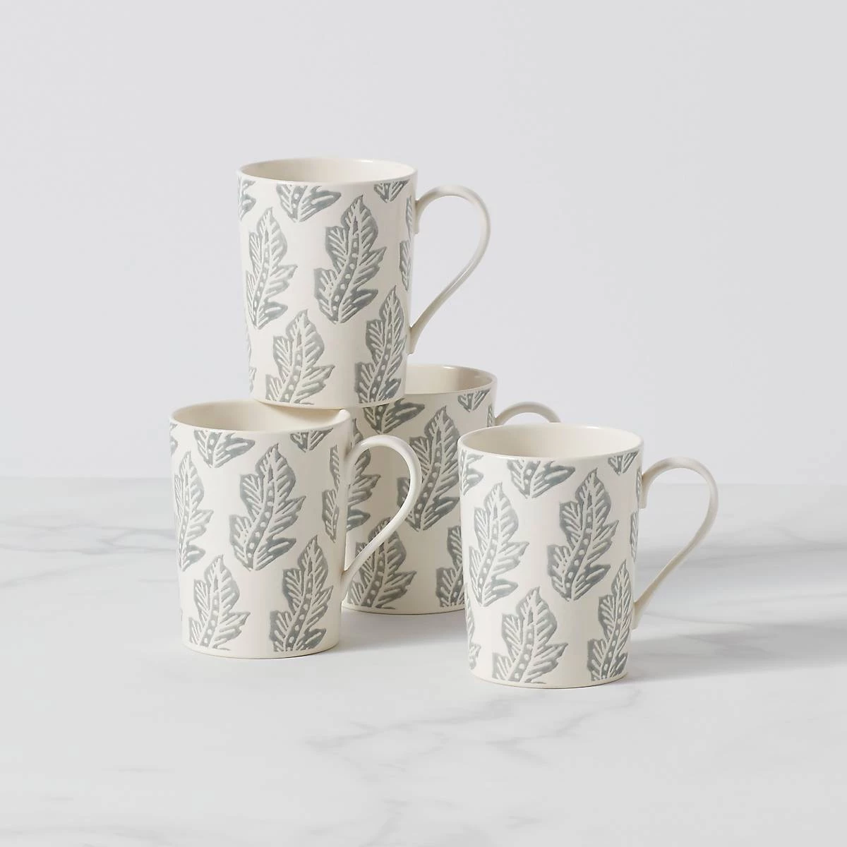 Lenox Textured Neutrals 4-piece Mug Set 3 Lenox Textured Neutrals 4-piece Mug Set