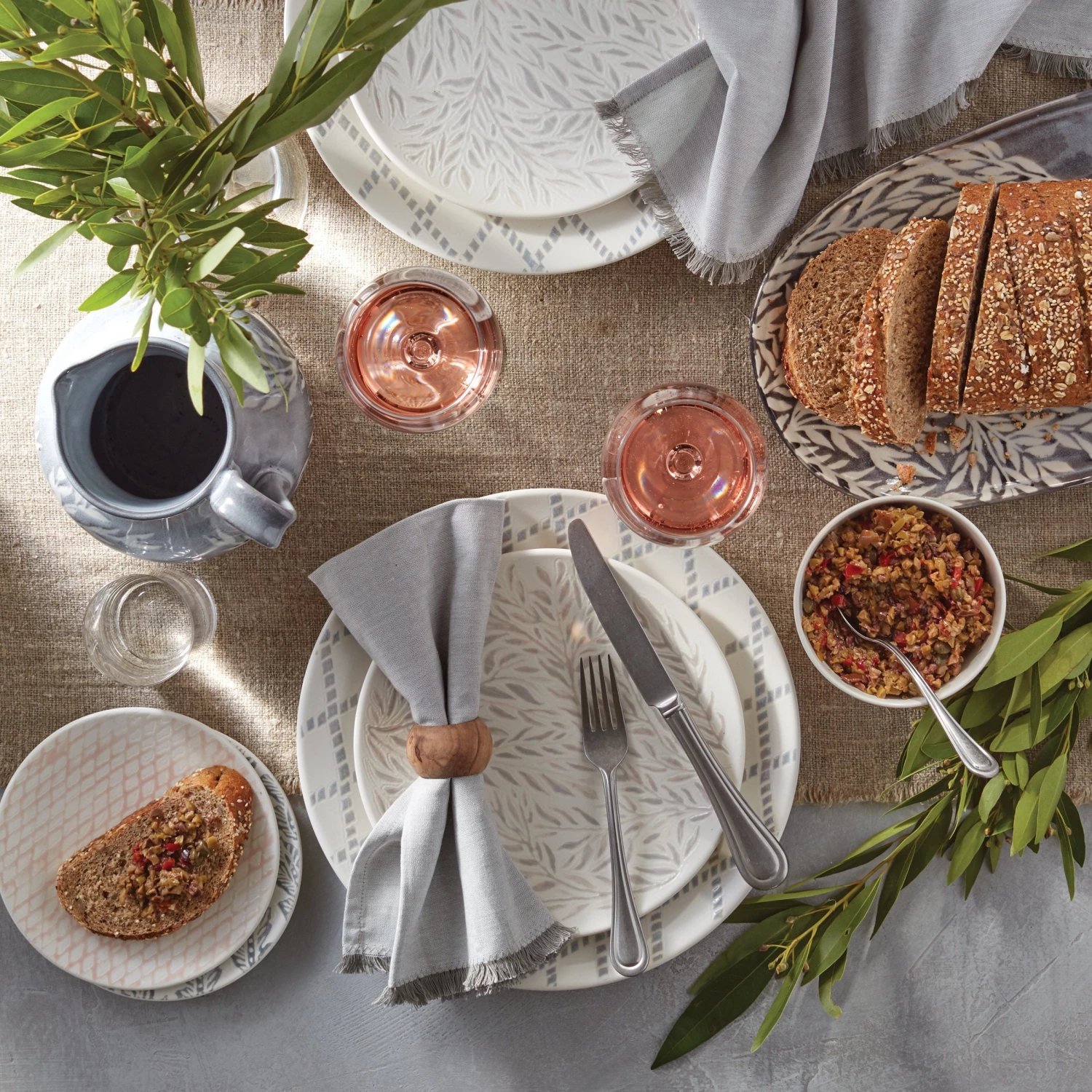 Lenox Textured Neutrals 4-piece Dinner Plate Set 6 Lenox Textured Neutrals 4-piece Dinner Plate Set - Image 4