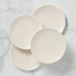 Lenox Textured Neutrals 4-piece Dinner Plate Set