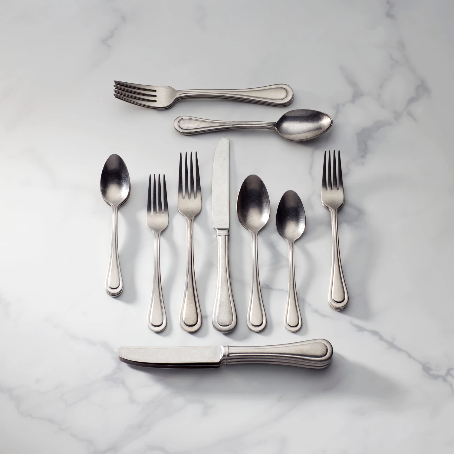 Lenox Textured Neutrals 20-Piece Flatware Set 4 Lenox Textured Neutrals 20-Piece Flatware Set - Image 2