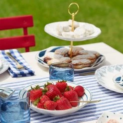 Lenox Blue Bay 2-Tiered Server -lenox Store Online 890194 877880 890202 894462 894461 LNP S23 FEA 16