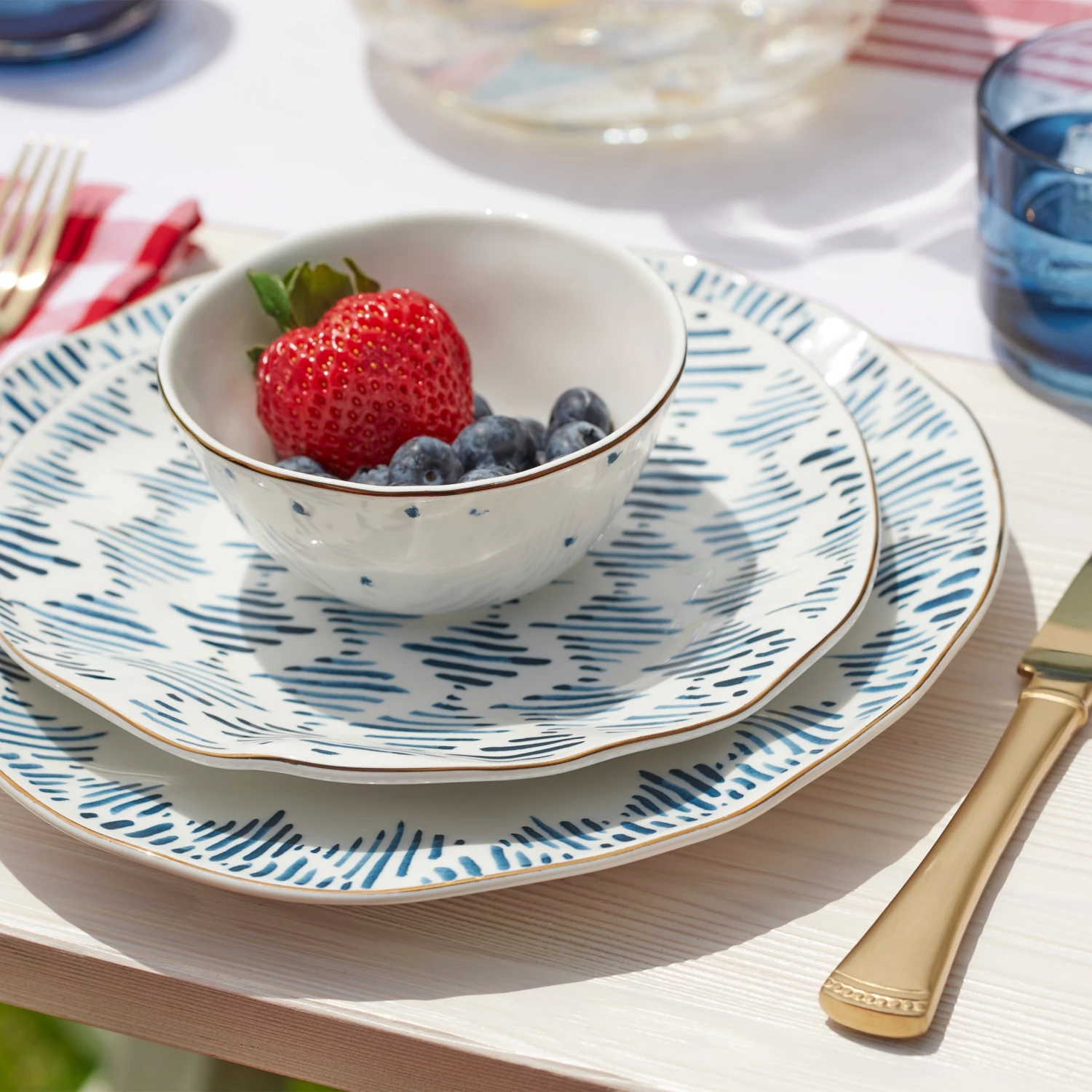 Lenox Blue Bay 4-Piece Dinner Plate Set 6 Lenox Blue Bay 4-Piece Dinner Plate Set - Image 4