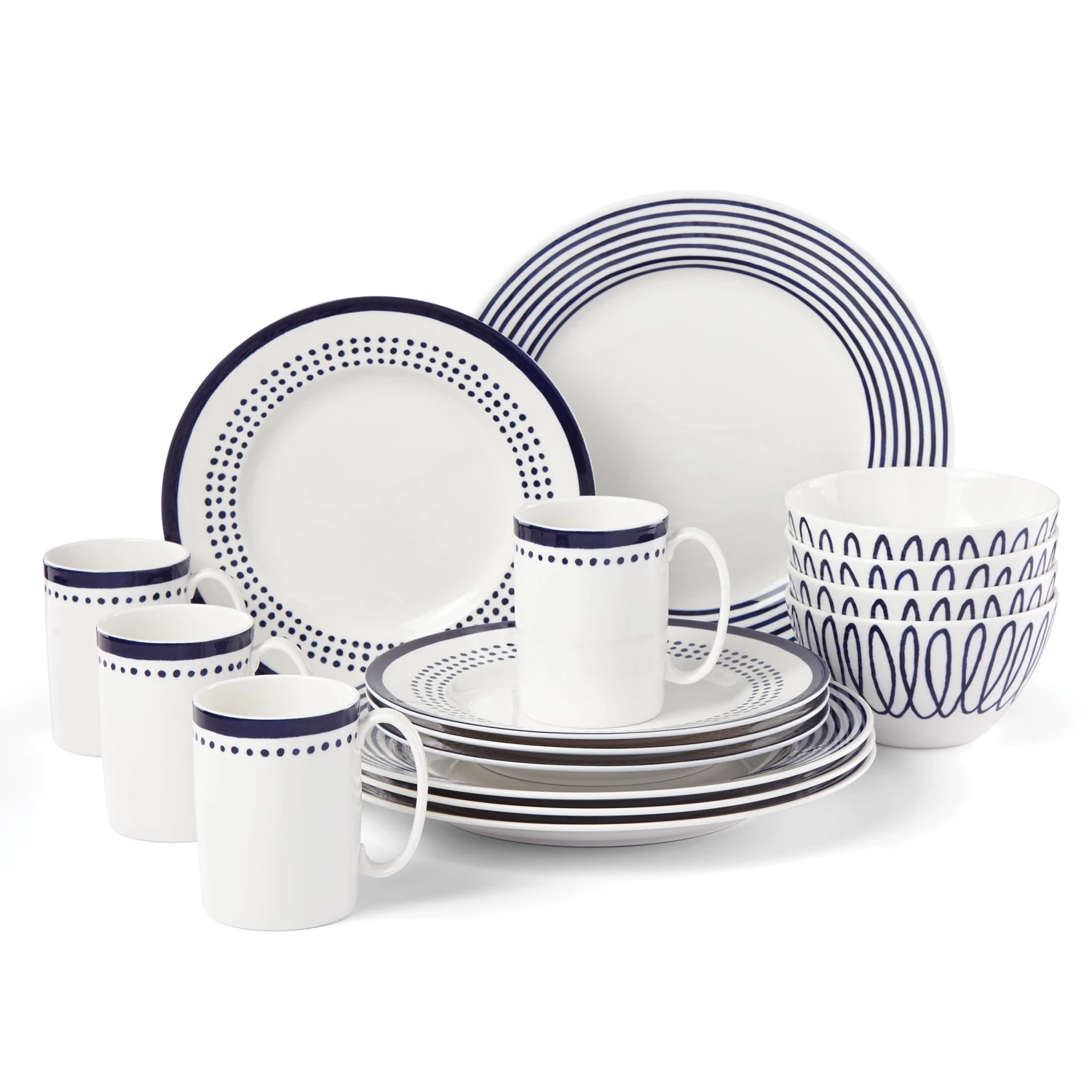 Kate Spade Charlotte Street West 16-Piece Dinnerware Set 3 Kate Spade Charlotte Street West 16-Piece Dinnerware Set